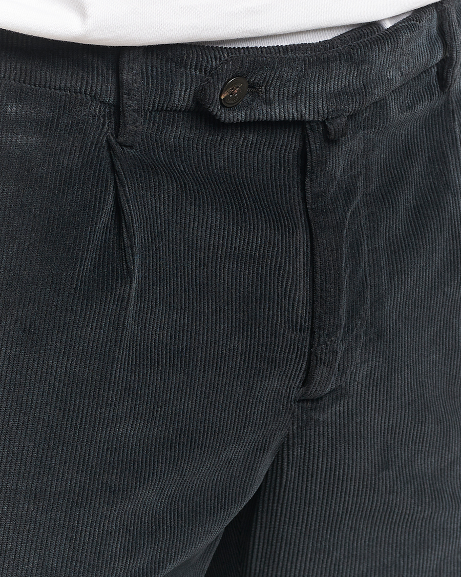 Hombres | Pantalones | Briglia 1949 | Easy Fit Corduroy Trousers Black
