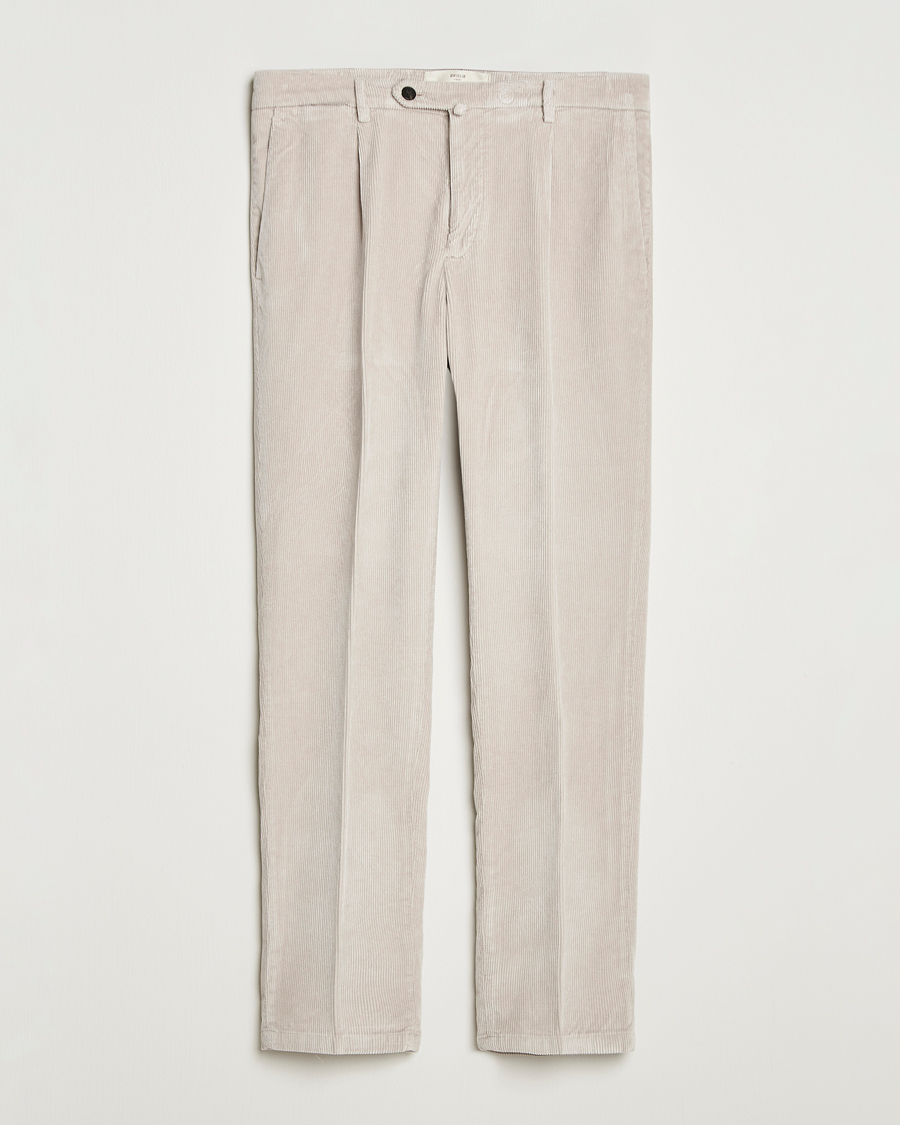 Hombres | Pantalones | Briglia 1949 | Easy Fit Corduroy Trousers Beige