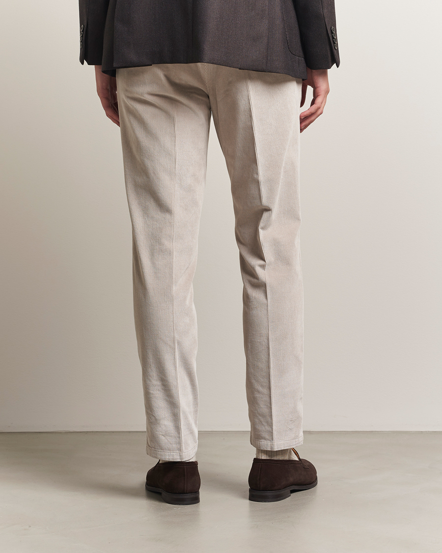Hombres | Pantalones | Briglia 1949 | Easy Fit Corduroy Trousers Beige