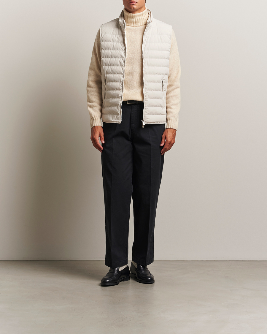 Hombres | Abrigos y chaquetas | Brunello Cucinelli | Nylon Gilet Light Beige