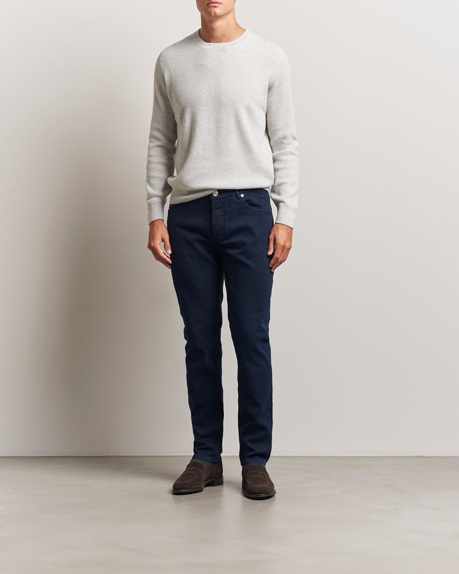 Hombres | Pantalones | Brunello Cucinelli | Slim Fit Bull Denim Pants Navy