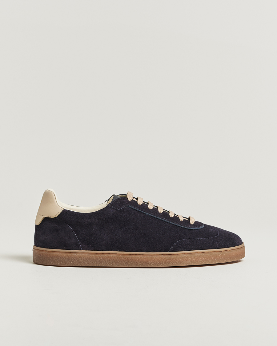Hombres | Zapatillas | Brunello Cucinelli | Classic Sneakers Navy Suede