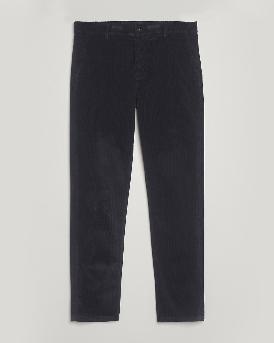 Hombres | Pantalones | Canali | Soft Corduroy Trousers Navy