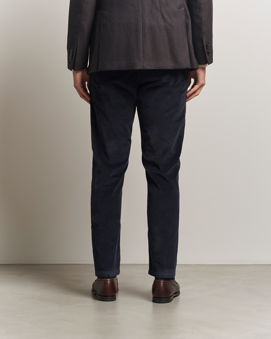 Hombres | Pantalones | Canali | Soft Corduroy Trousers Navy