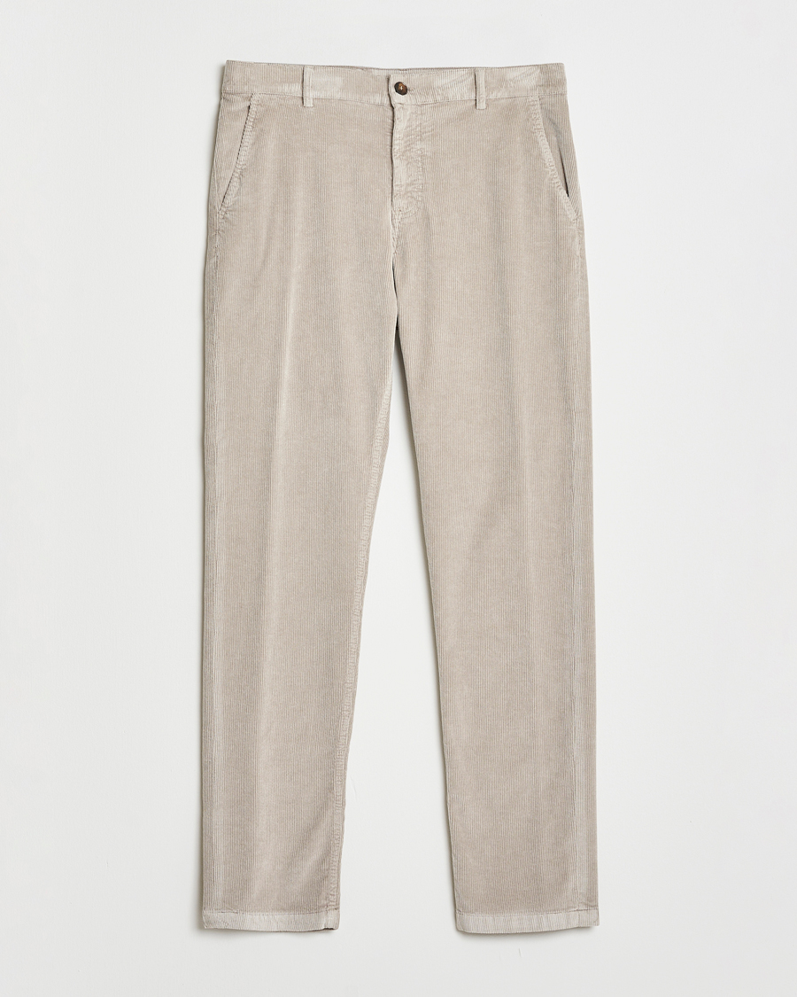 Hombres | Pantalones | Canali | Soft Corduroy Trousers Beige