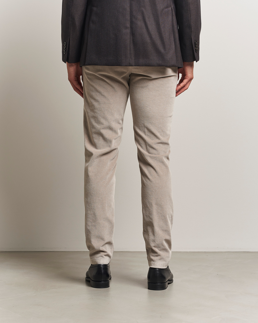Hombres | Pantalones | Canali | Soft Corduroy Trousers Beige