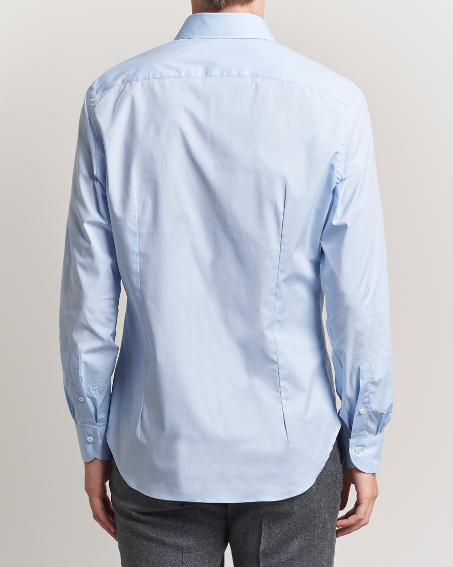 Hombres | Camisas | Canali | Slim Fit Cotton/Stretch Shirt Light Blue