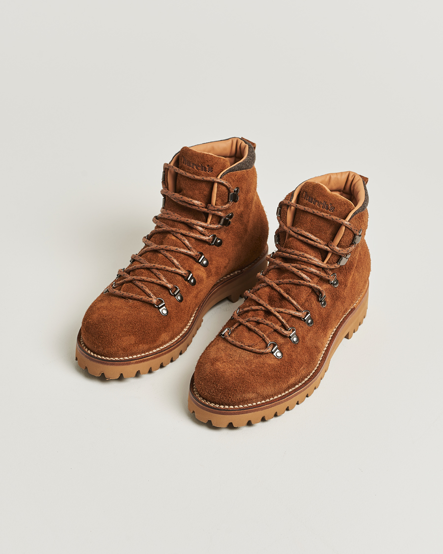 Hombres | Church's Poulton Winter Boots Tabac Suede | Church's | Poulton Winter Boots Tabac Suede