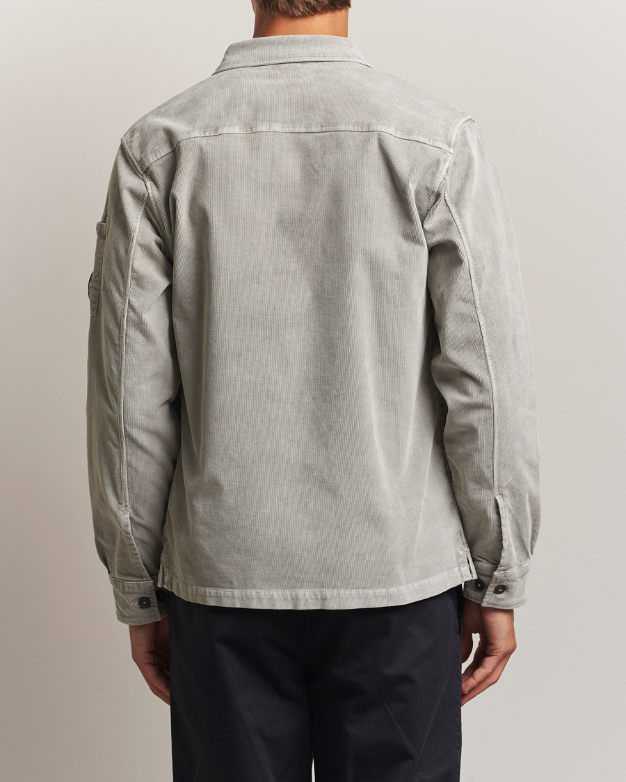 Hombres | Camisas | C.P. Company | Corduroy Lens Overshirt Grey