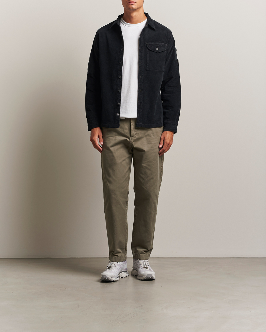 Hombres | Camisas | C.P. Company | Corduroy Lens Overshirt Black