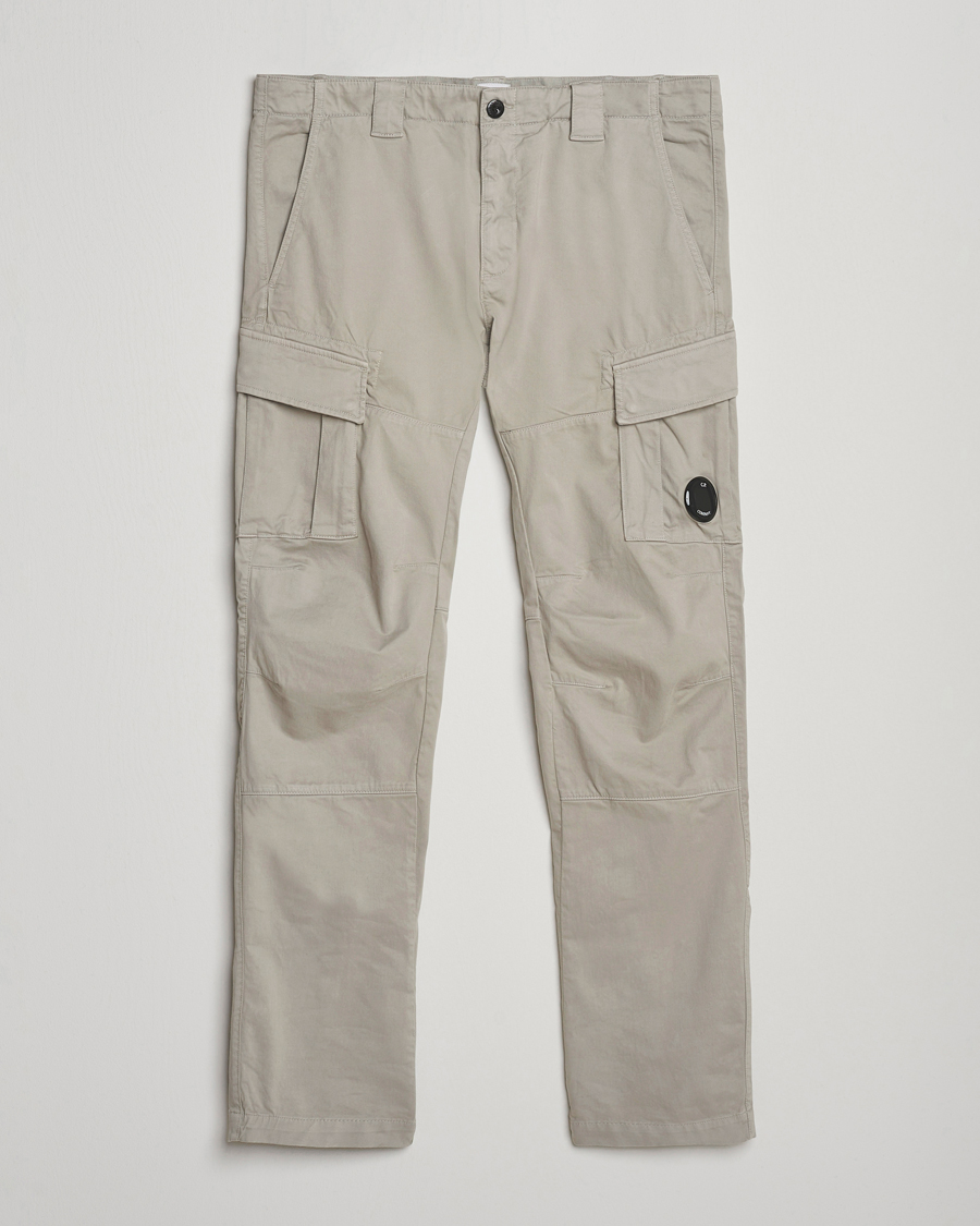 Hombres | Pantalones | C.P. Company | Stretch Satin Lens Cargo Pants Grey