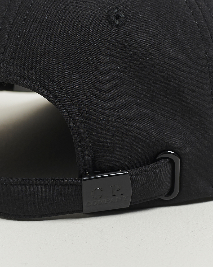 Hombres | C.P. Company CP Shell Baseball Cap Black | C.P. Company | CP Shell Baseball Cap Black