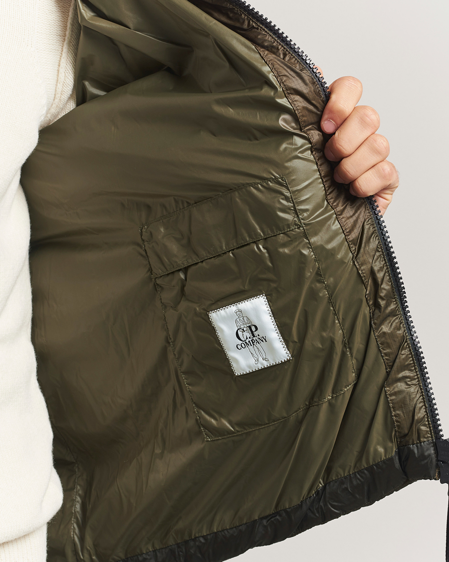 Hombres | Abrigos y chaquetas | C.P. Company | DD Shell Padded Hood Jacket Dark Green