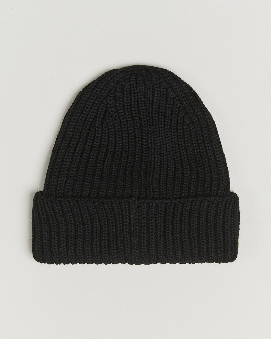 Hombres | Gorros | C.P. Company | Knitted Merino Goggle Beanie Black