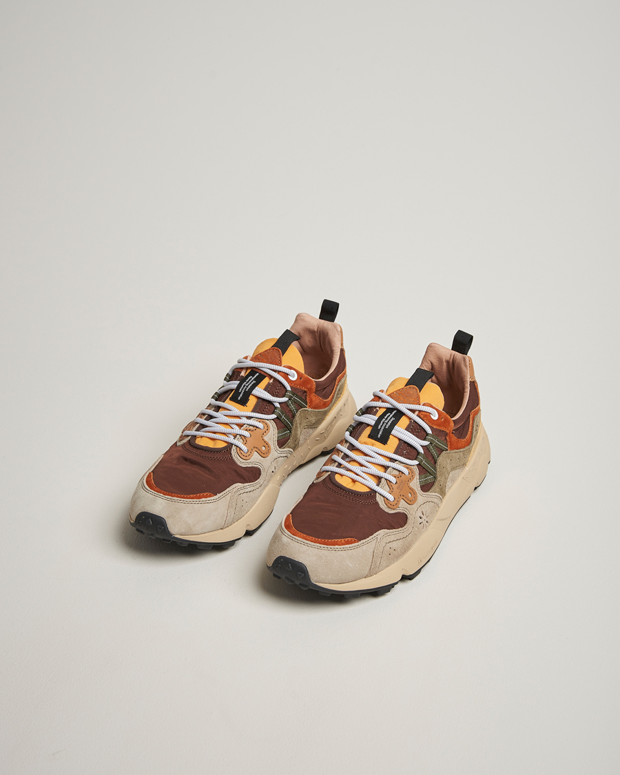 Hombres | Zapatillas | Flower Mountain | Yamano 3 Suede/Nylon Sneaker Olive