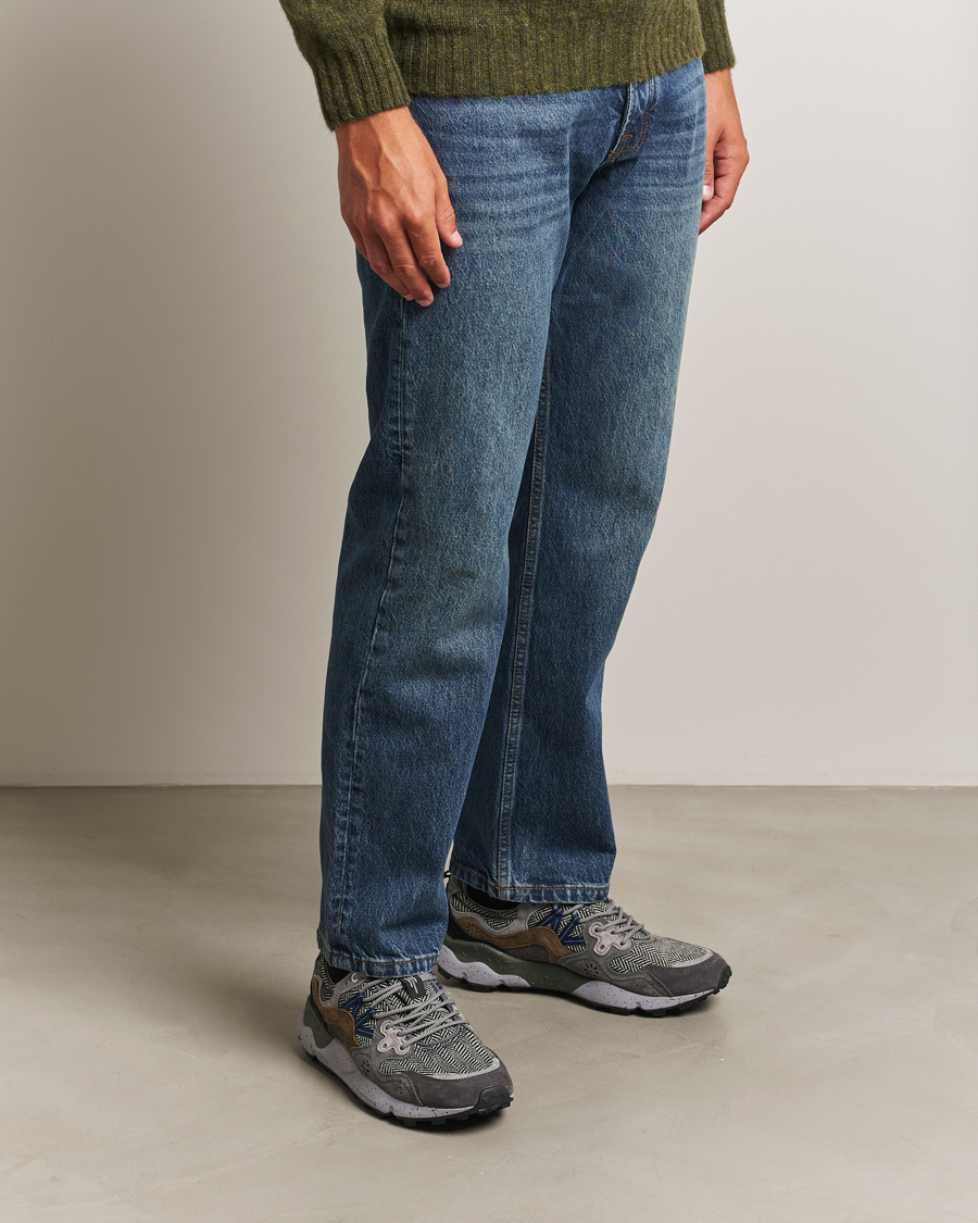 Hombres | Zapatillas | Flower Mountain | Yamano 3 Suede/Tweed Wool Sneaker Grey