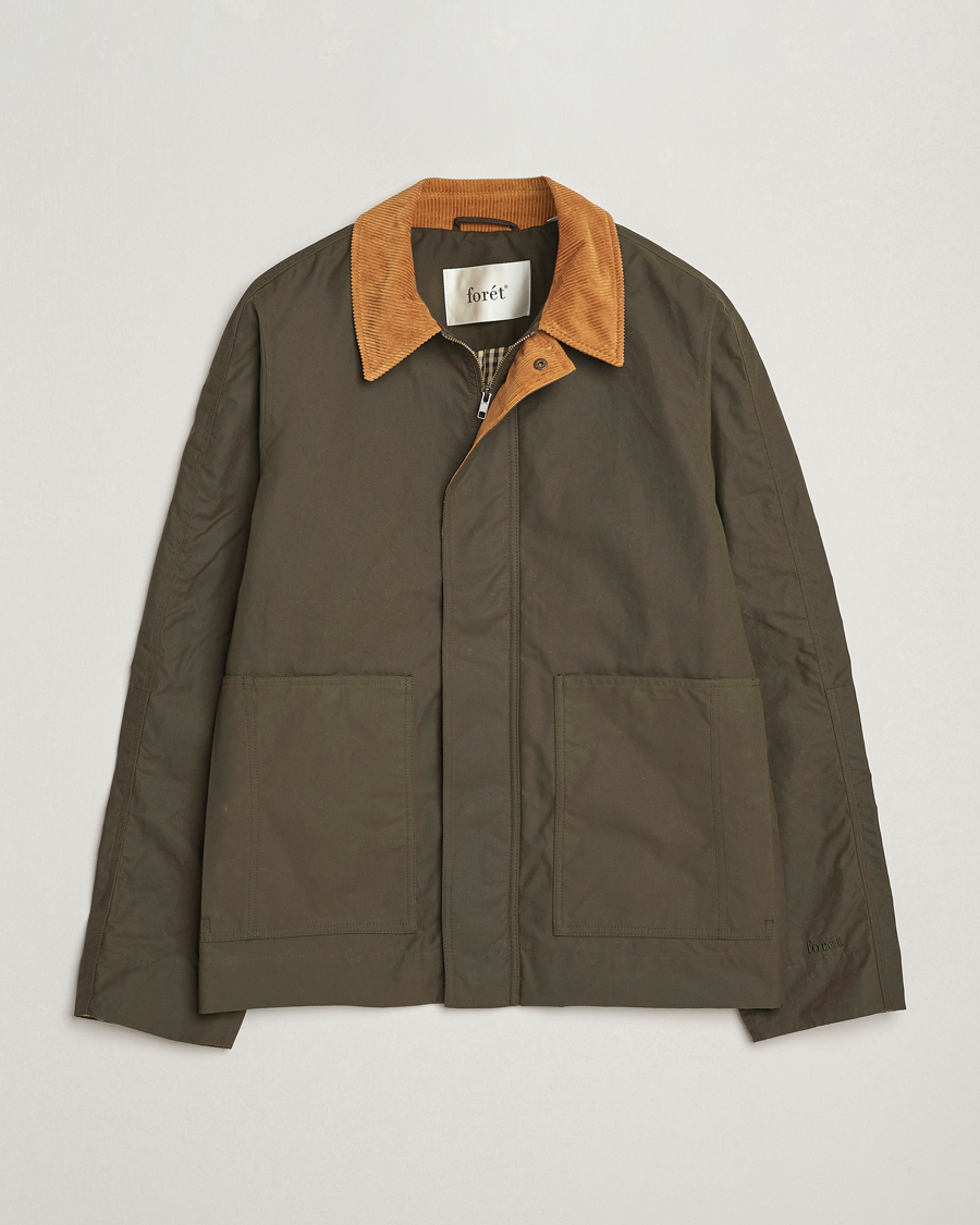 Hombres | Abrigos y chaquetas | Forét | Aspen Oilskin Jacket Army