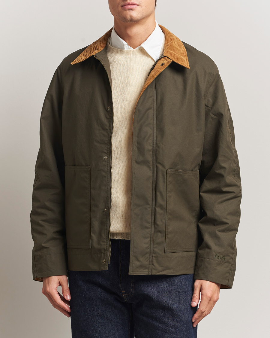 Hombres | Abrigos y chaquetas | Forét | Aspen Oilskin Jacket Army