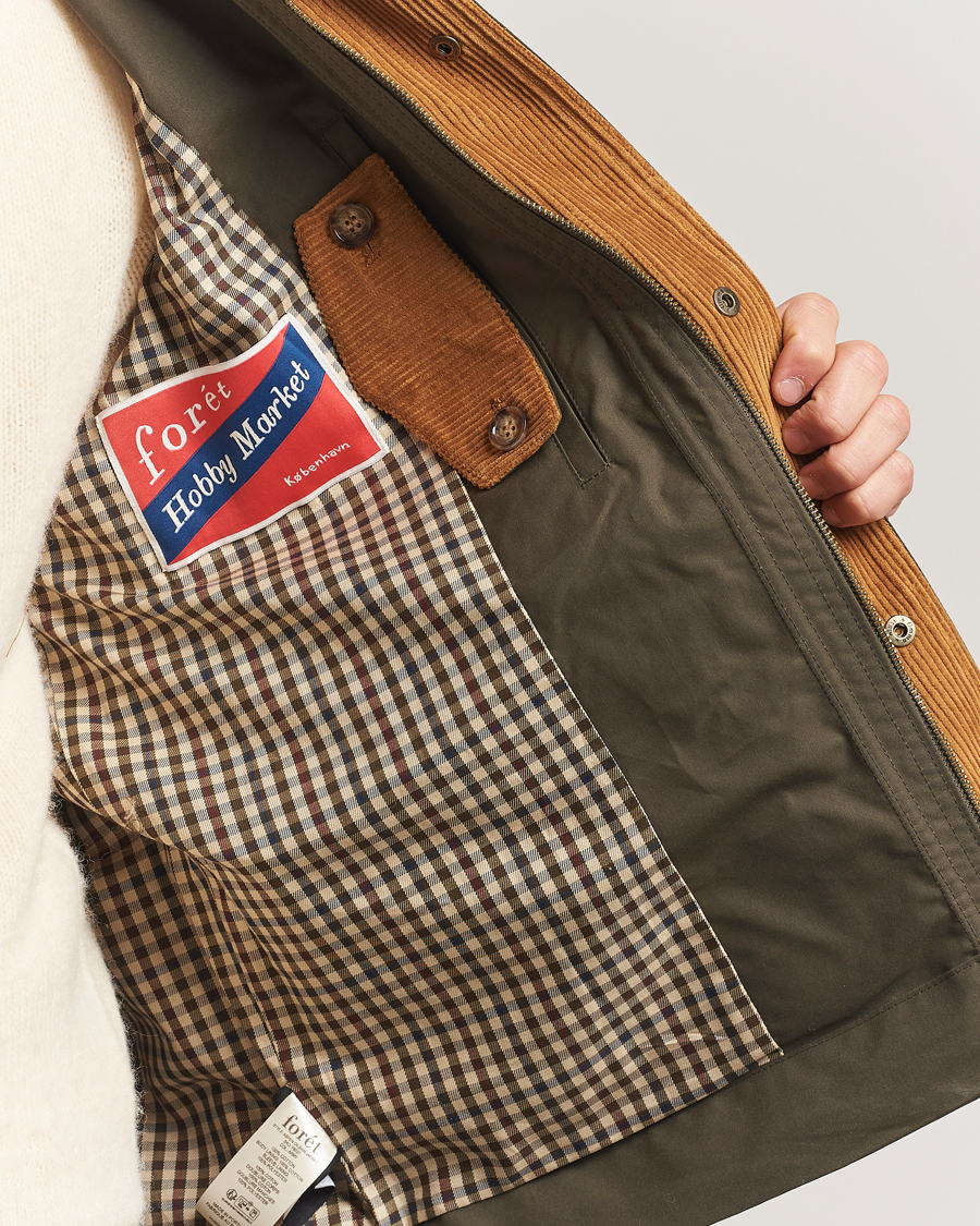 Hombres | Abrigos y chaquetas | Forét | Aspen Oilskin Jacket Army