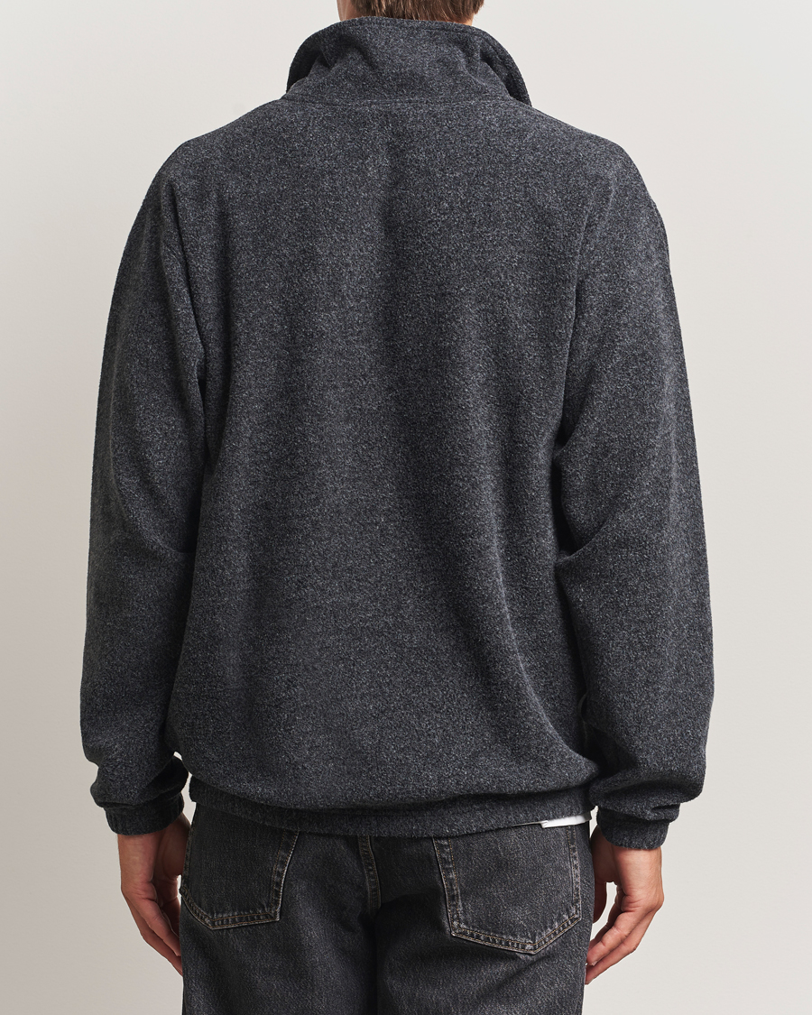 Hombres | Jerséis y prendas de punto | Forét | Elm Half Zip Sweatshirt Dark Grey Melange