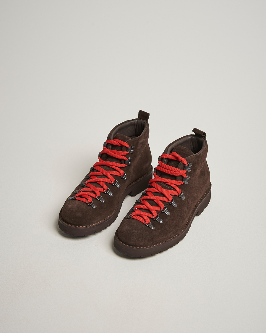 Hombres | Botas | Fracap | M120 Suede Boot Dark Brown