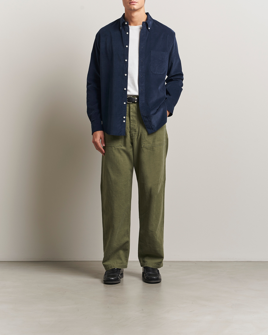 Hombres | Camisas | Gitman Vintage | Corduroy Button Down Shirt Navy