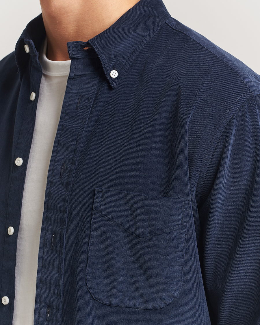 Hombres | Camisas | Gitman Vintage | Corduroy Button Down Shirt Navy