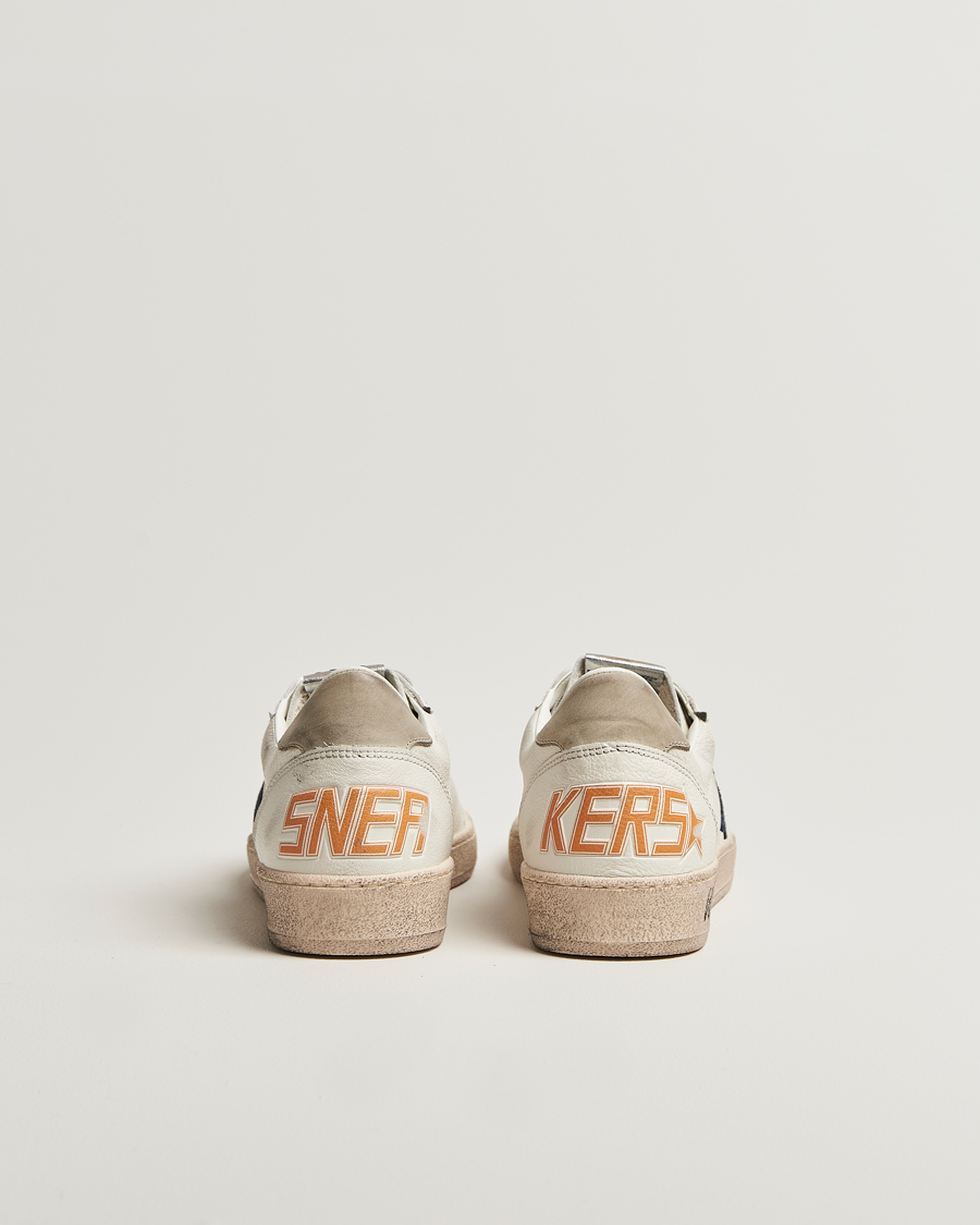 Hombres | Golden Goose Ball Star Sneakers White/Navy | Golden Goose | Ball Star Sneakers White/Navy