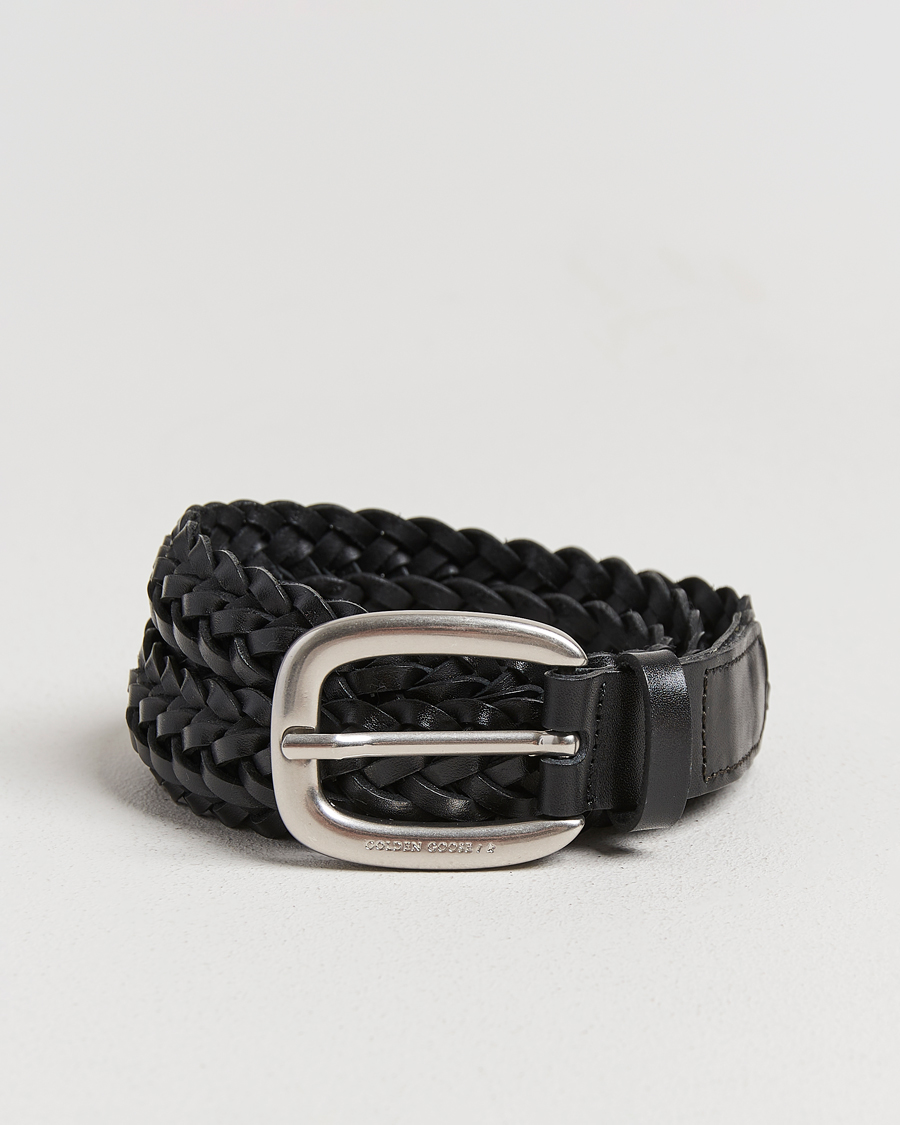 Hombres | Cinturones | Golden Goose | Woven Belt Black Calf