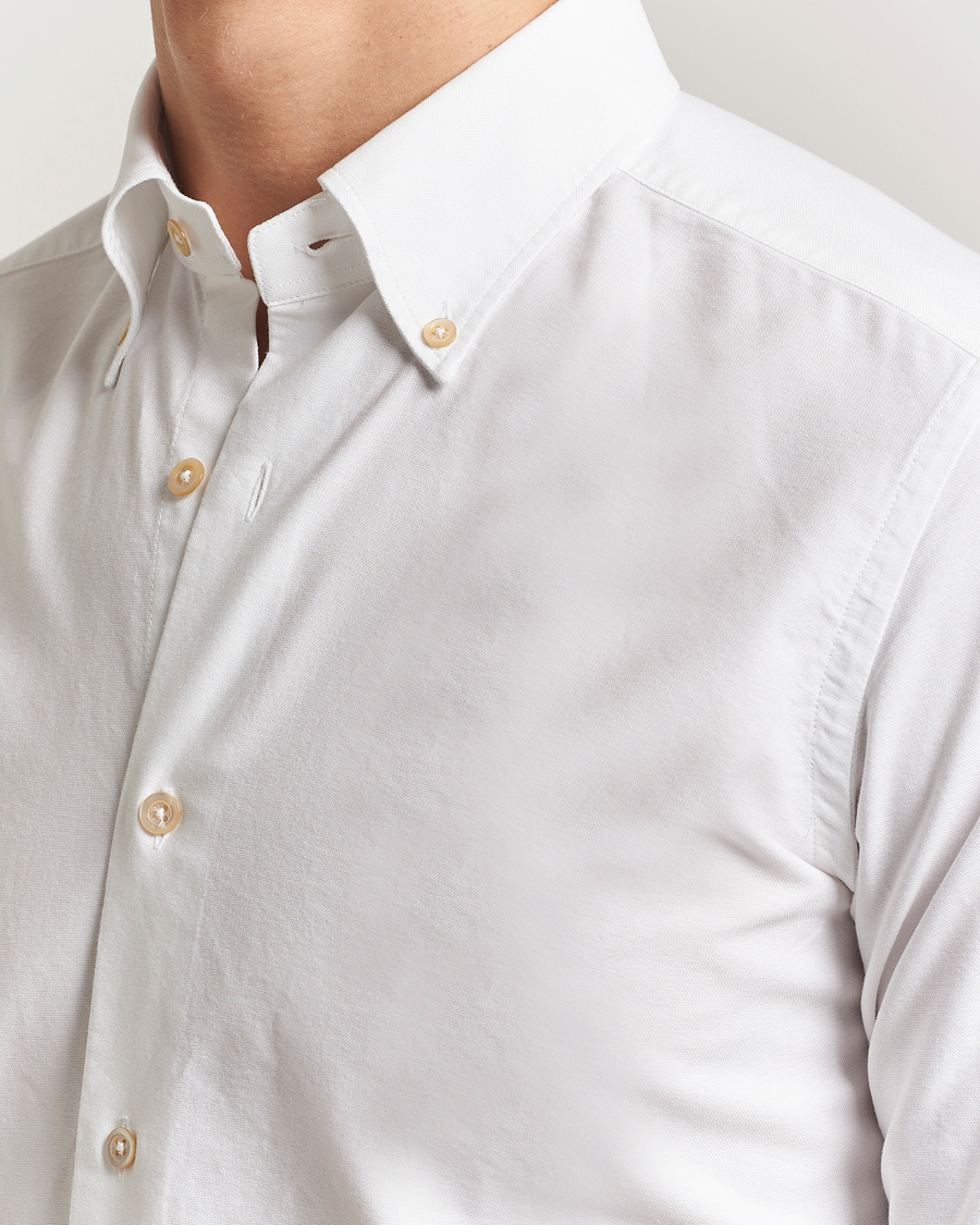 Hombres | Camisas | Grigio | Oxford Button Down Shirt White