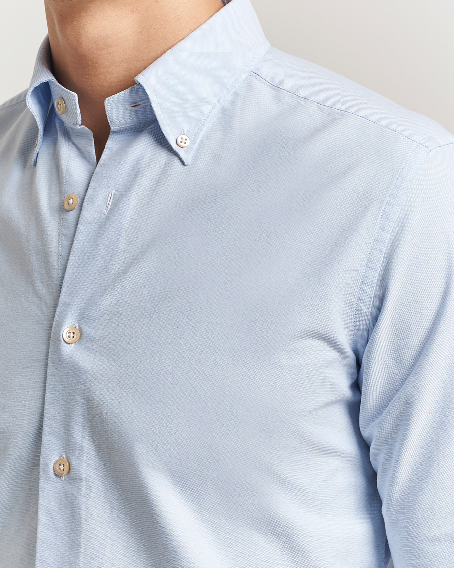 Hombres | Camisas | Grigio | Oxford Button Down Shirt Light Blue