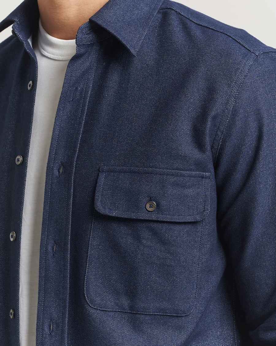 Hombres | Camisas | Grigio | Heavy Twill Overshirt Navy