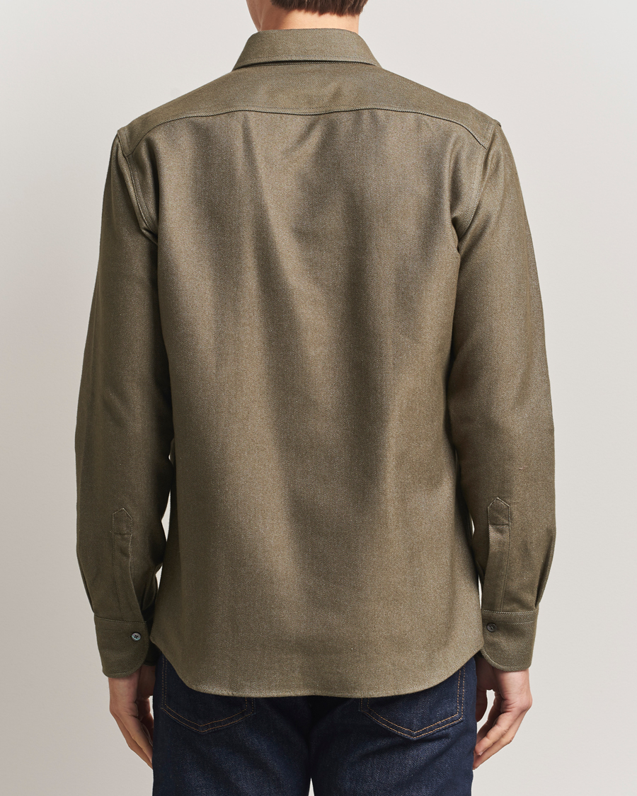 Hombres | Camisas | Grigio | Heavy Twill Overshirt Military