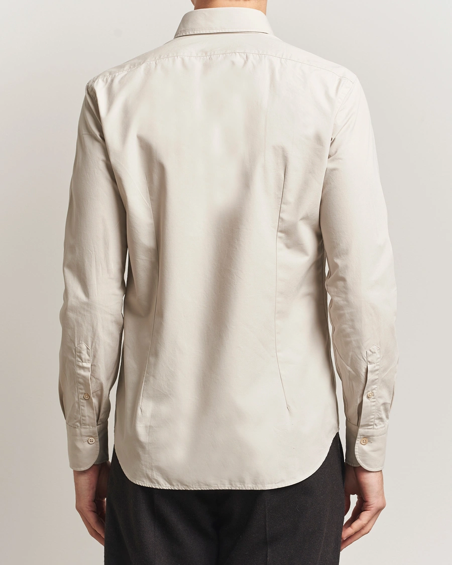 Hombres | Camisas | Grigio | Cotton Twill Shirt Beige
