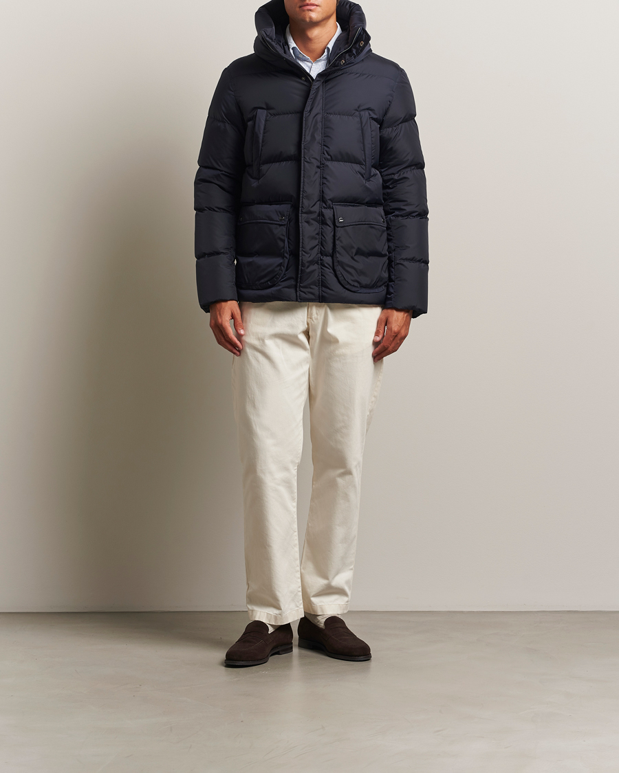 Hombres | Abrigos y chaquetas | Herno | Chamonix Down Parka Navy