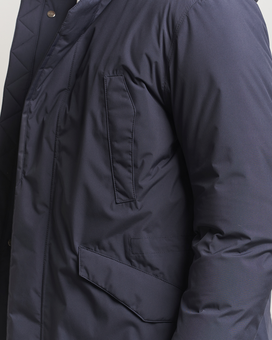 Hombres | Abrigos y chaquetas | Herno | Waterproof Fishtail Parka Navy
