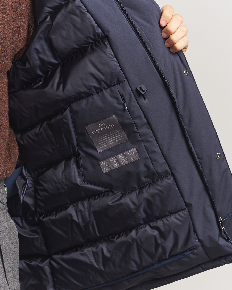 Hombres | Abrigos y chaquetas | Herno | Waterproof Fishtail Parka Navy