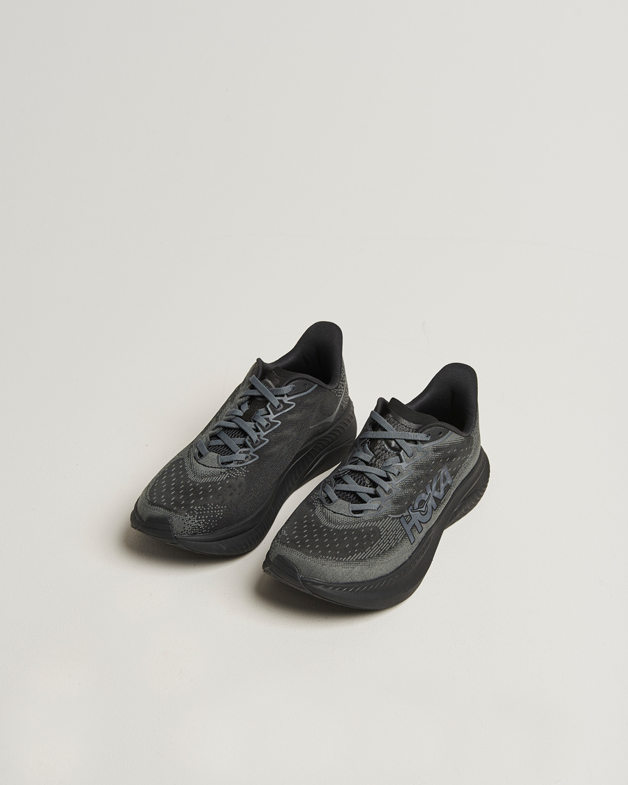 Hombres | Zapatillas de correr | Hoka | One Mach 6 Running Sneakers Black/Outer Orbit