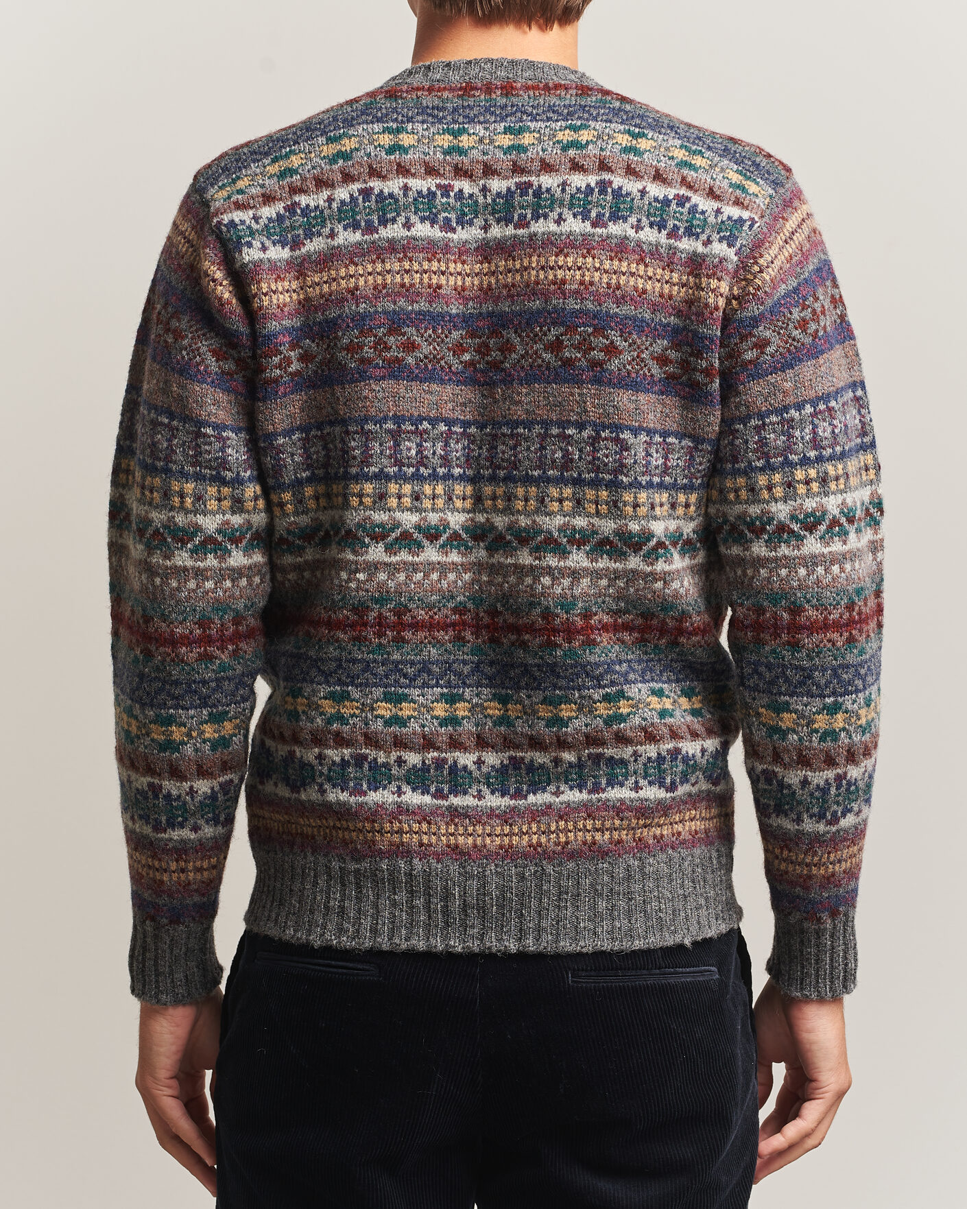Hombres | Jerséis y prendas de punto | Jamieson's of Shetland | Jamiesons Of Shetland All Over Fair Isle Pullover Crew Neck Multi