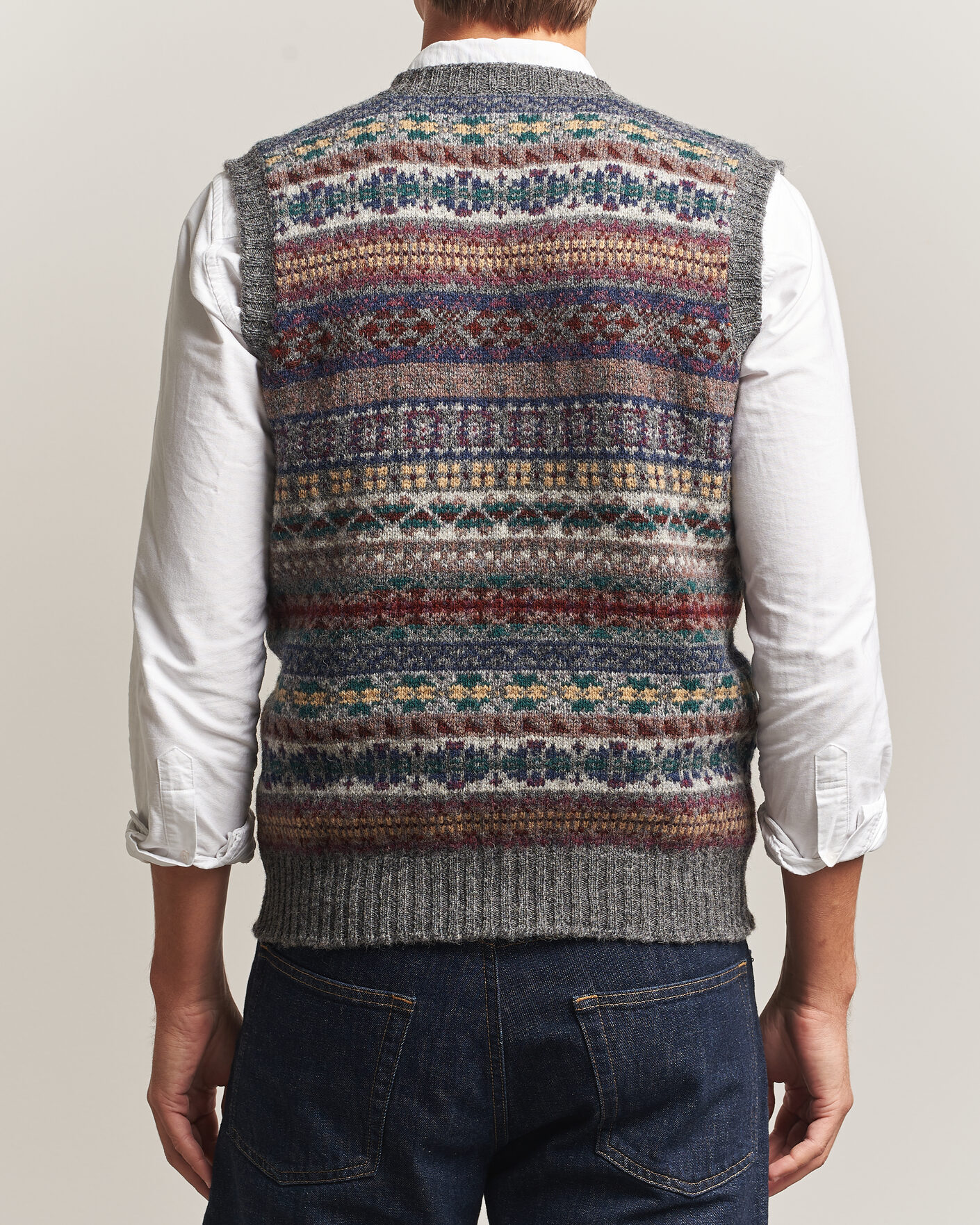 Hombres | Jerséis y prendas de punto | Jamieson's of Shetland | Jamiesons Of Shetland All Over Fair Isle Slipover Multi