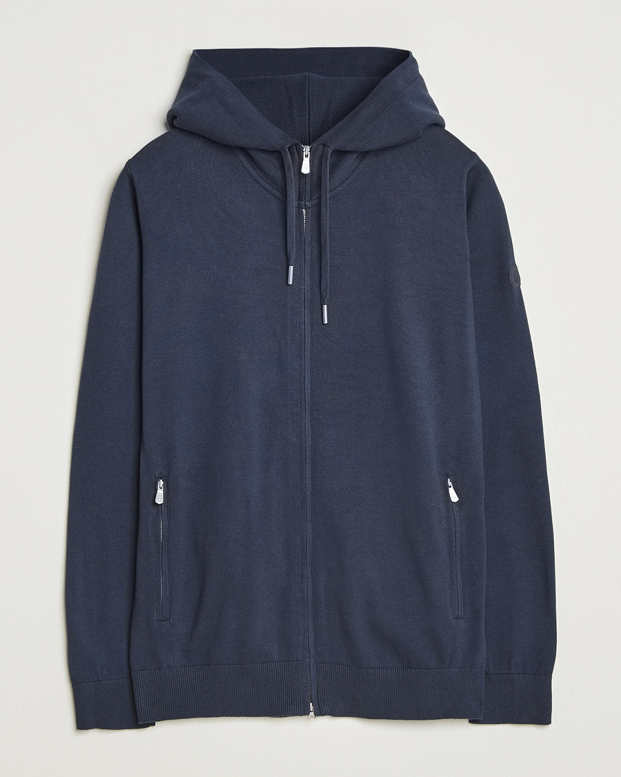 Hombres | Jerséis y prendas de punto | Sail Racing | Bowman Knitted Full Zip Hoodie Navy