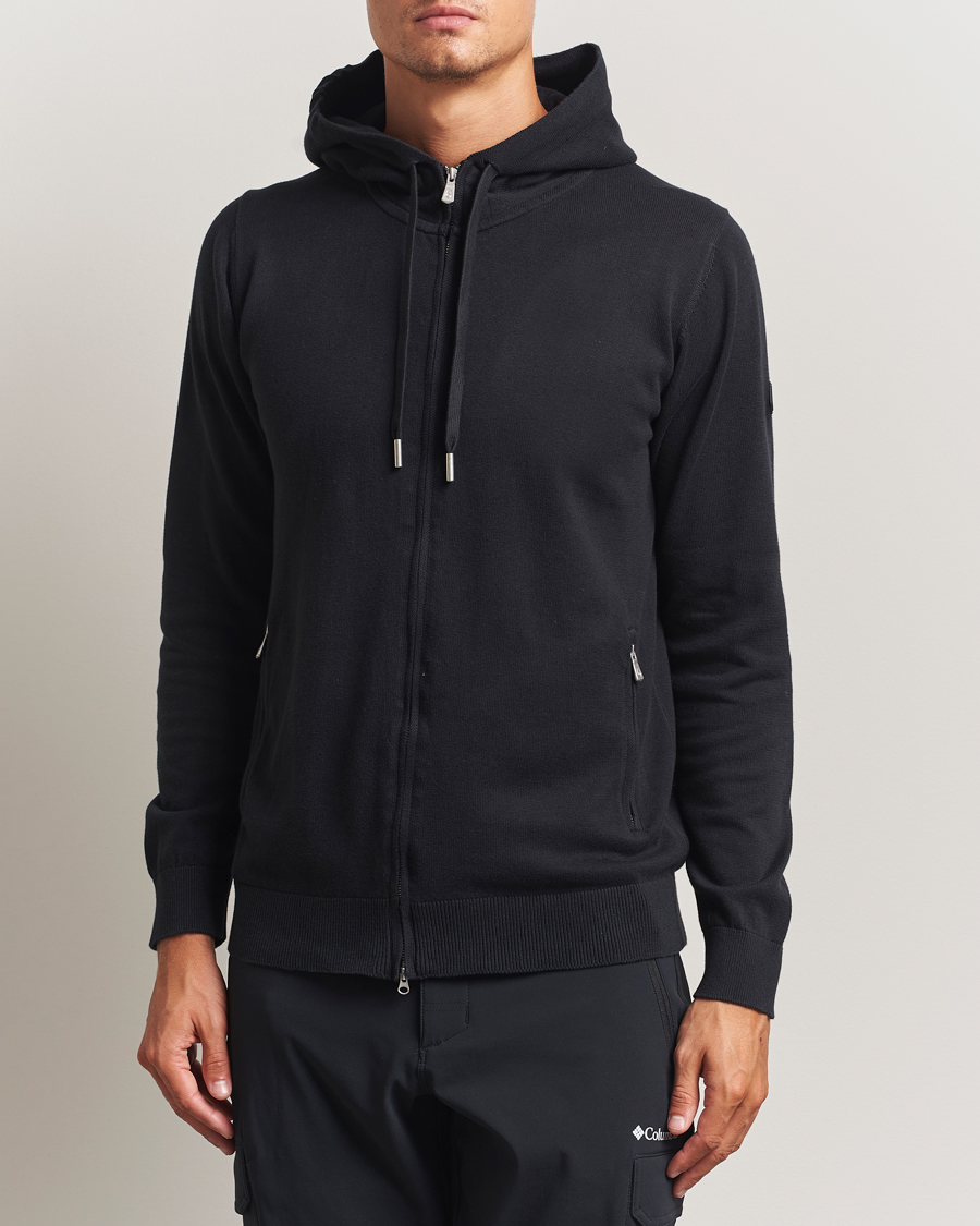 Hombres | Jerséis y prendas de punto | Sail Racing | Bowman Knitted Full Zip Hoodie Carbon