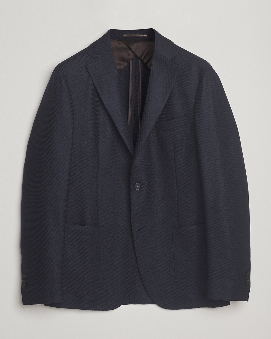 Hombres | Blazers | Incotex | Wool/Cashmere Blazer Navy