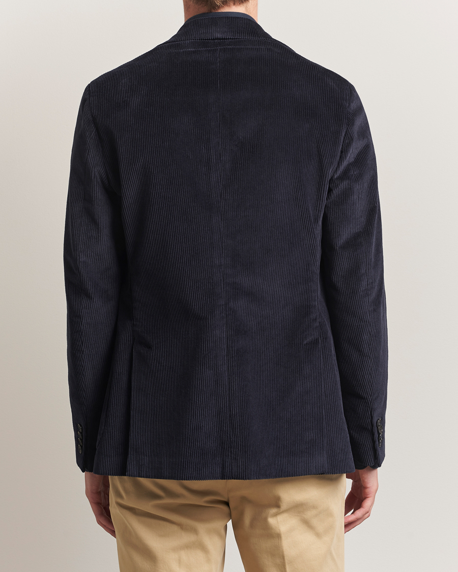 Hombres | Blazers | Incotex | Corduroy Blazer Navy