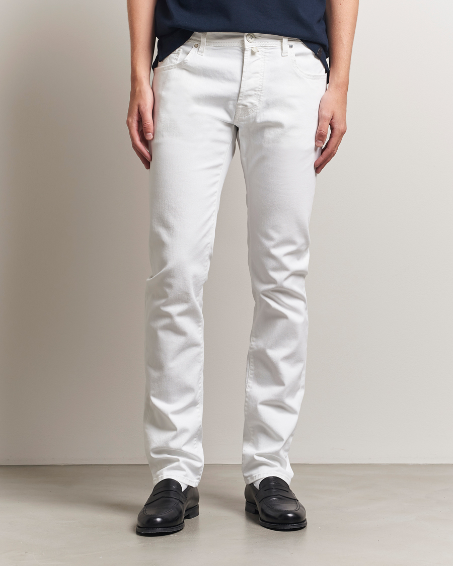 Hombres | Vaqueros | Jacob Cohën | Bard Slim Fit Stretch Jeans White
