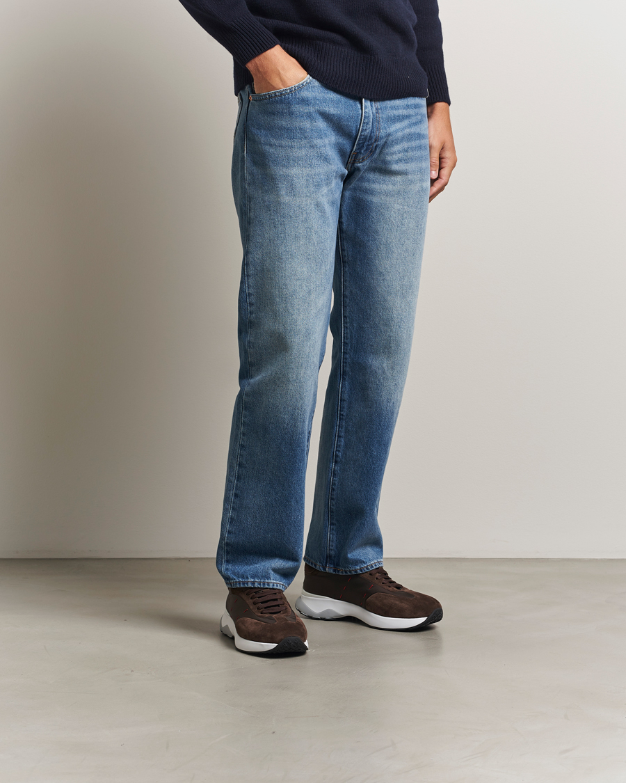 Hombres | Zapatillas | Kiton | Luxury Running Sneakers Dark Brown Suede