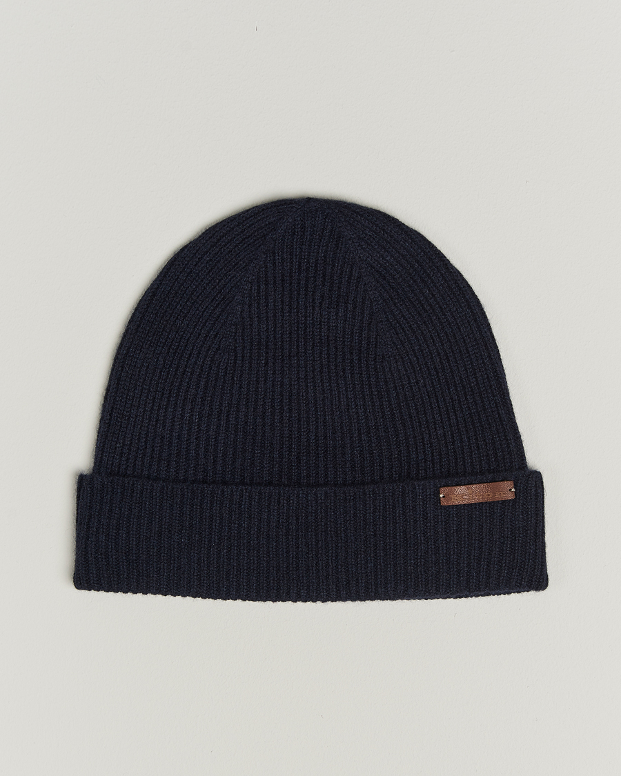 Hombres | Kiton Rib Cashmere Beanie Navy | Kiton | Rib Cashmere Beanie Navy