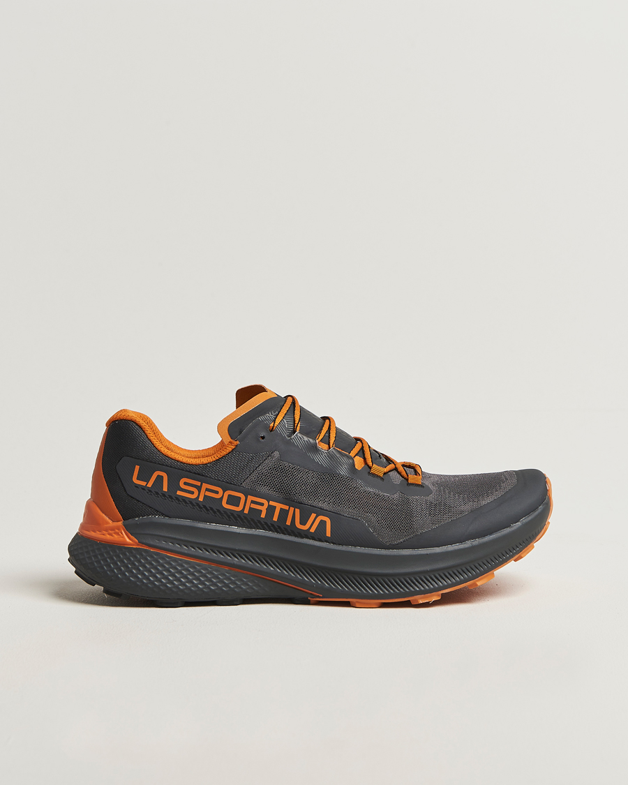 Hombres | Zapatillas de trail | La Sportiva | Prodigio Trail Run Sneakers Carbon/Marmalade