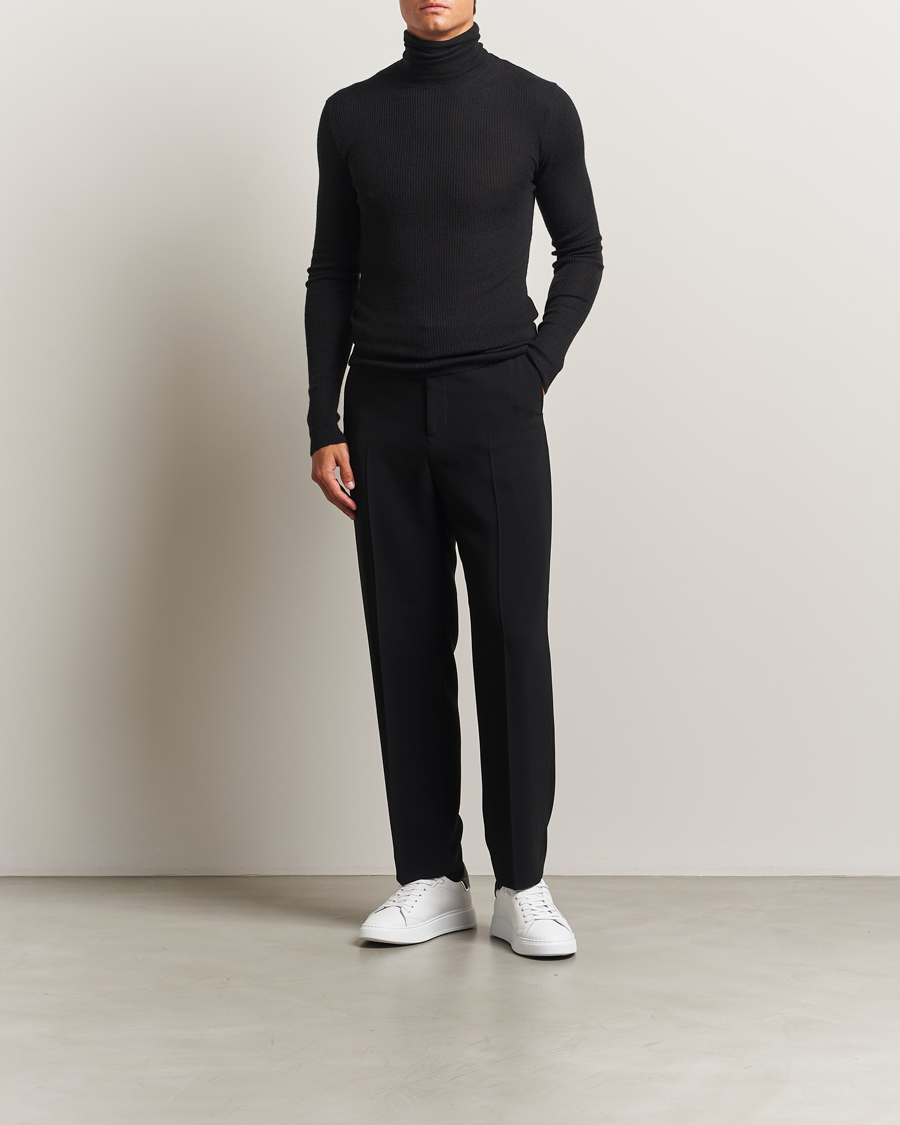 Hombres | Jerséis y prendas de punto | Lanvin | Cashmere/Silk Rollneck Black