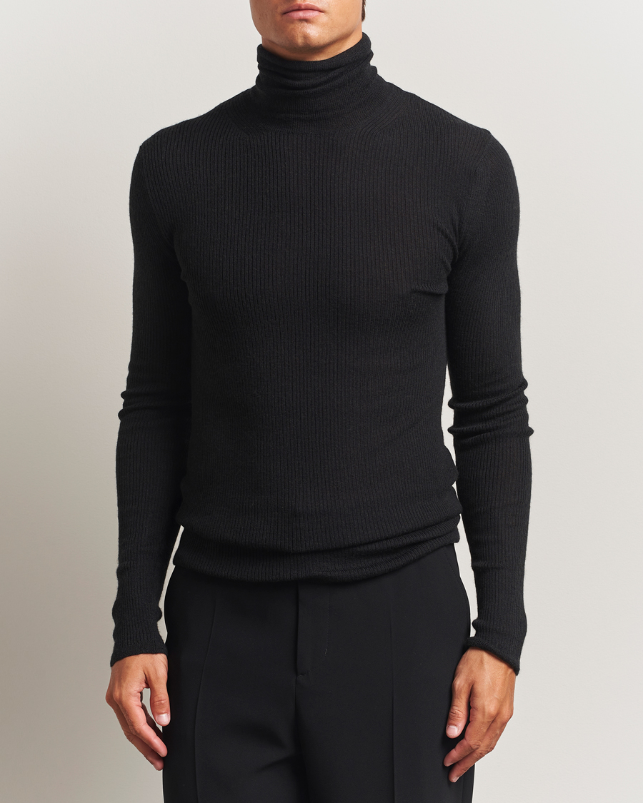 Hombres | Jerséis y prendas de punto | Lanvin | Cashmere/Silk Rollneck Black